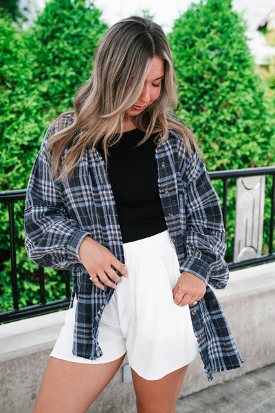 Fireside Flannel - Navy