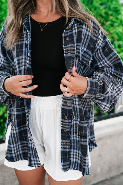 Fireside Flannel - Navy