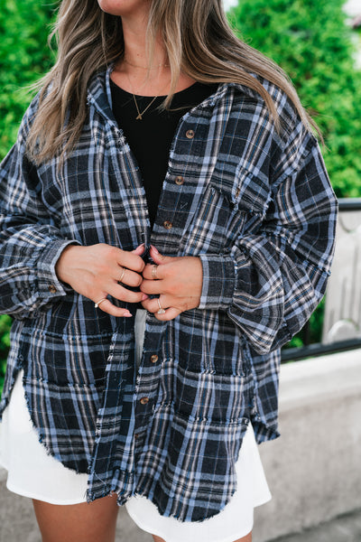 Fireside Flannel - Navy
