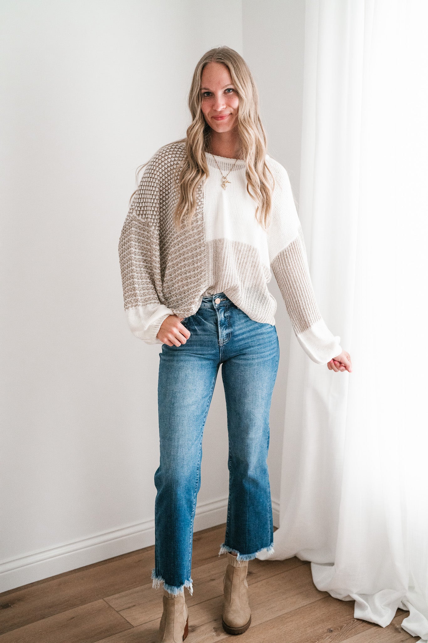 Comfort Is Calling Sweater- Taupe