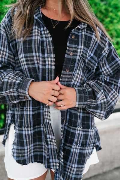 Fireside Flannel - Navy