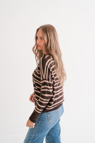 Ashwood Striped Long Sleeve Sweater