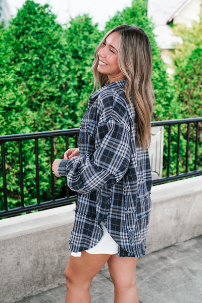 Fireside Flannel - Navy