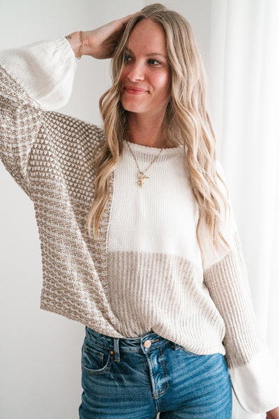 Comfort Is Calling Sweater- Taupe