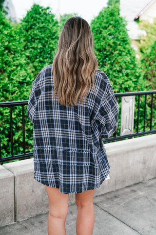 Fireside Flannel - Navy