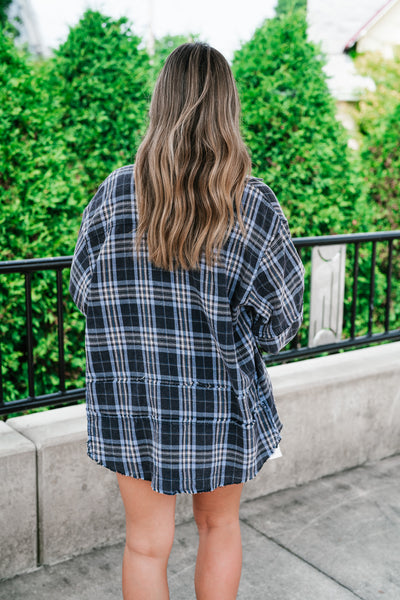 Fireside Flannel - Navy
