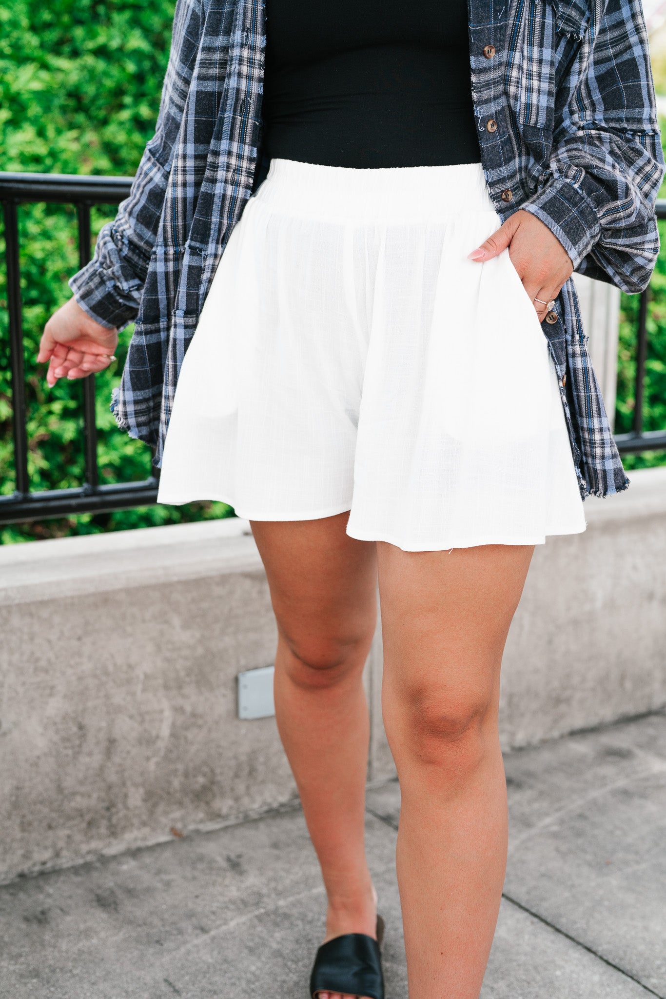 Quiet Moments Relaxed Short - White