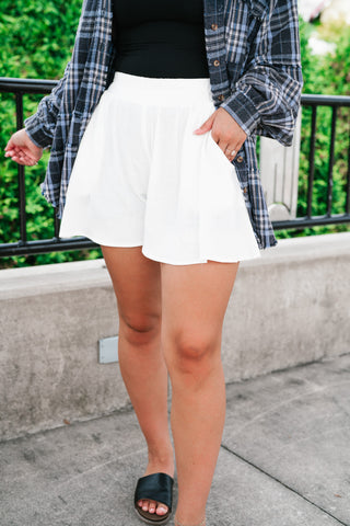 Quiet Moments Relaxed Short - White