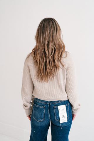 Wrapped In Cozy Knit Sweater Top