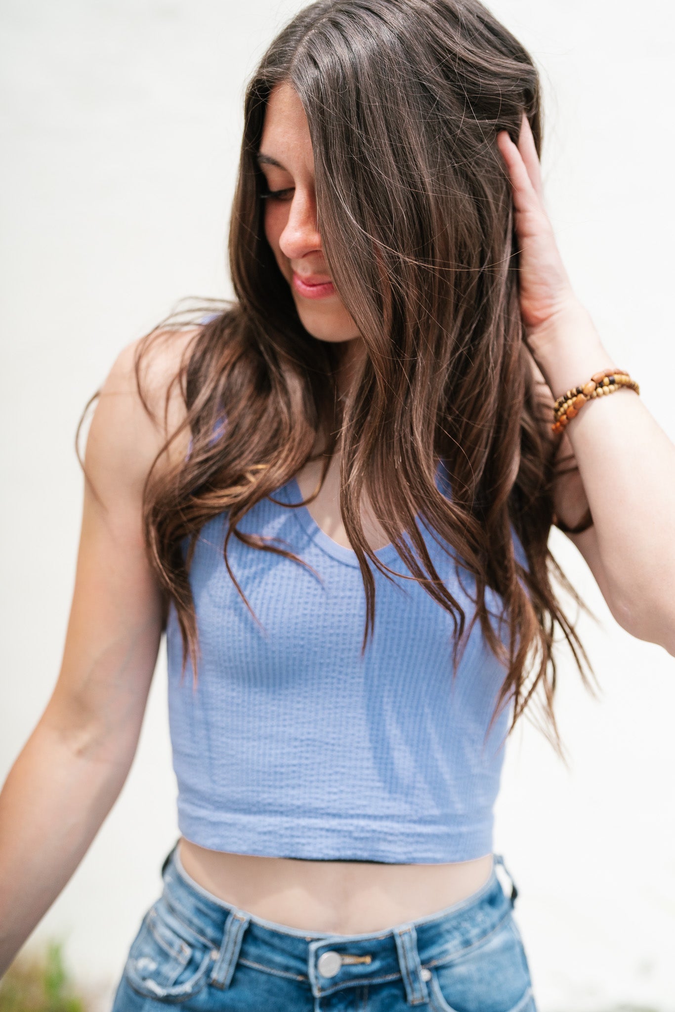 Lilac Reversible Ribbed Tank