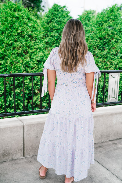 Bluebell Poem Smocked Maxi Dress