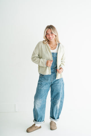 Afternoon Stroll Drop Shoulder Knit Cardigan