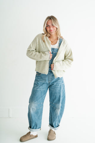 Afternoon Stroll Drop Shoulder Knit Cardigan