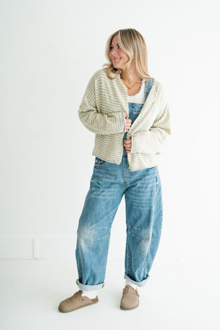 Afternoon Stroll Drop Shoulder Knit Cardigan