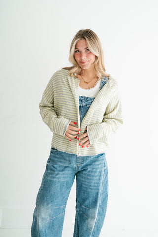 Afternoon Stroll Drop Shoulder Knit Cardigan
