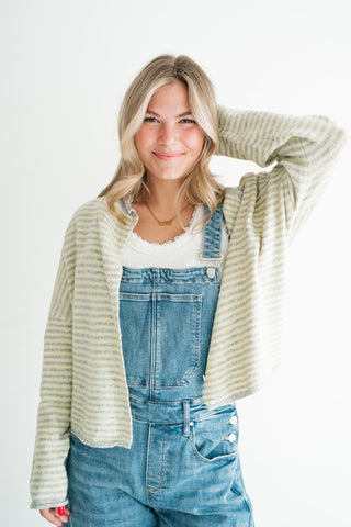 Afternoon Stroll Drop Shoulder Knit Cardigan