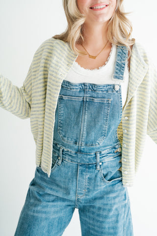 Afternoon Stroll Drop Shoulder Knit Cardigan
