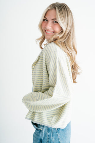 Afternoon Stroll Drop Shoulder Knit Cardigan