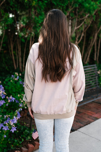 Aspen Color Block Crewneck Sweater