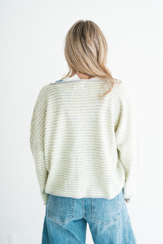 Afternoon Stroll Drop Shoulder Knit Cardigan