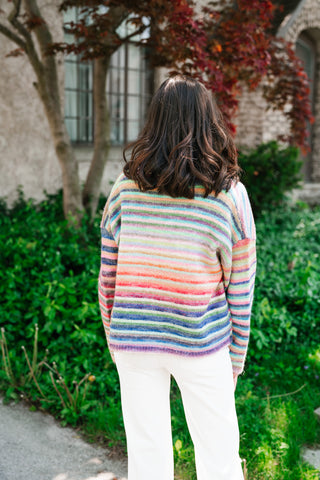 Bright Side Knit Cardigan - Violet