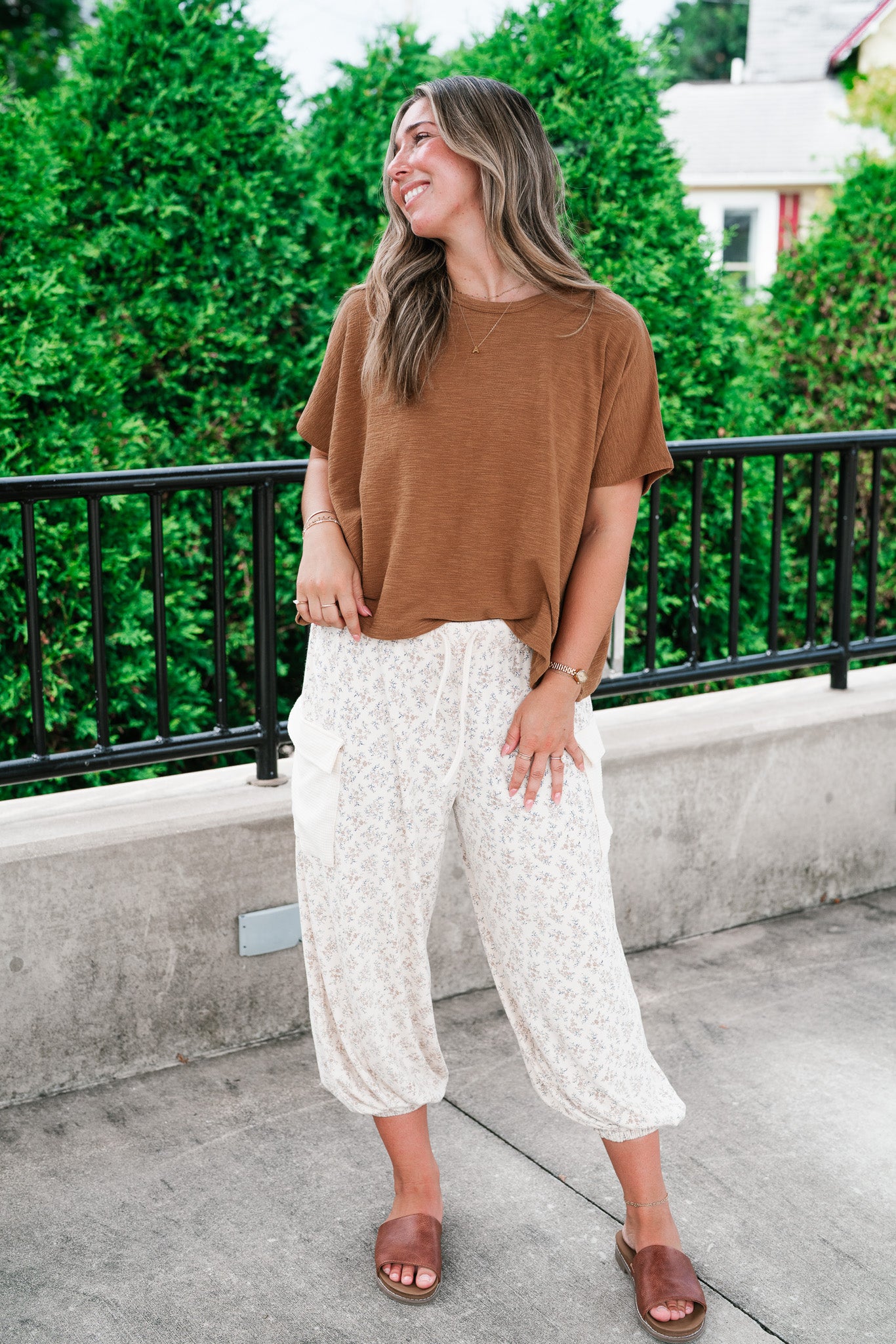 {PRE-ORDER} Pure Ease Relaxed Top - Deep Camel