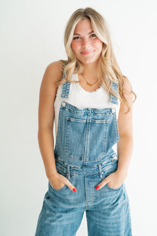 Heritage Barrel Leg Denim Overalls