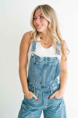 Heritage Barrel Leg Denim Overalls