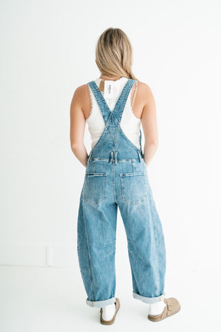Heritage Barrel Leg Denim Overalls
