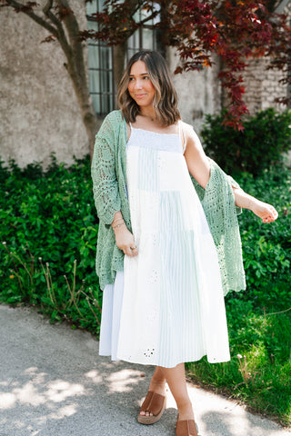 Shaded Grove Open Knit Cardigan