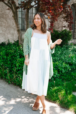 Shaded Grove Open Knit Cardigan