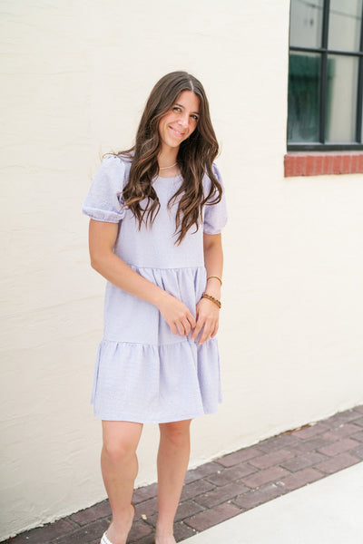 Rosa Lilac Textured Dress