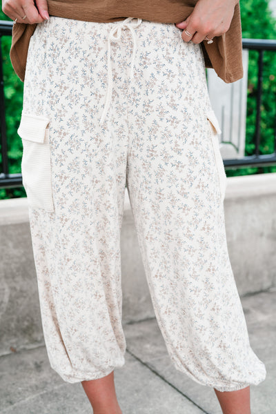 Summers End Dainty Floral Balloon Pant