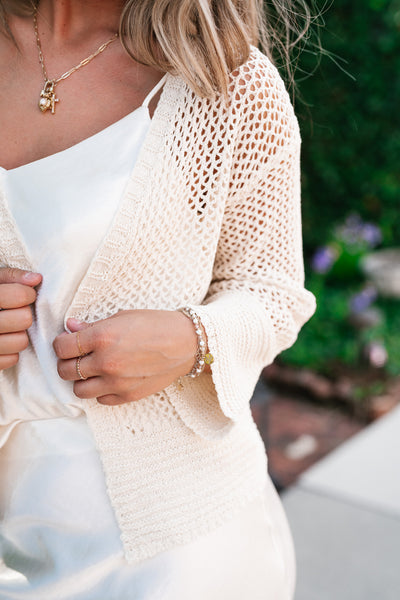 Summer Threads Open Knit Cardigan