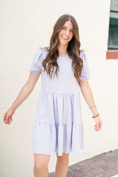 Rosa Lilac Textured Dress