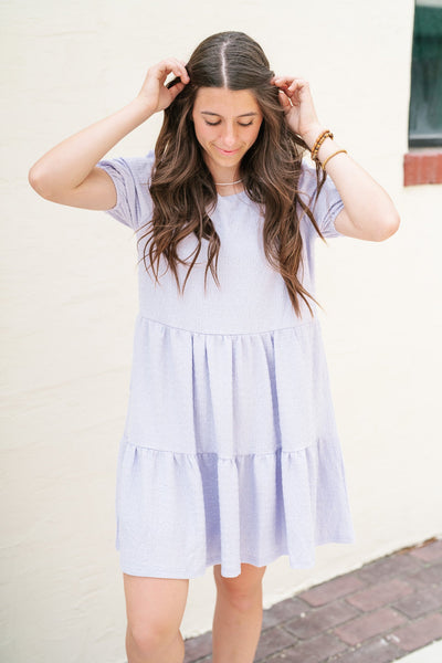 Rosa Lilac Textured Dress