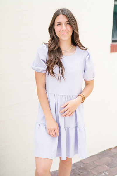 Rosa Lilac Textured Dress