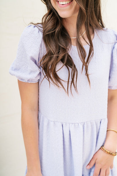 Rosa Lilac Textured Dress