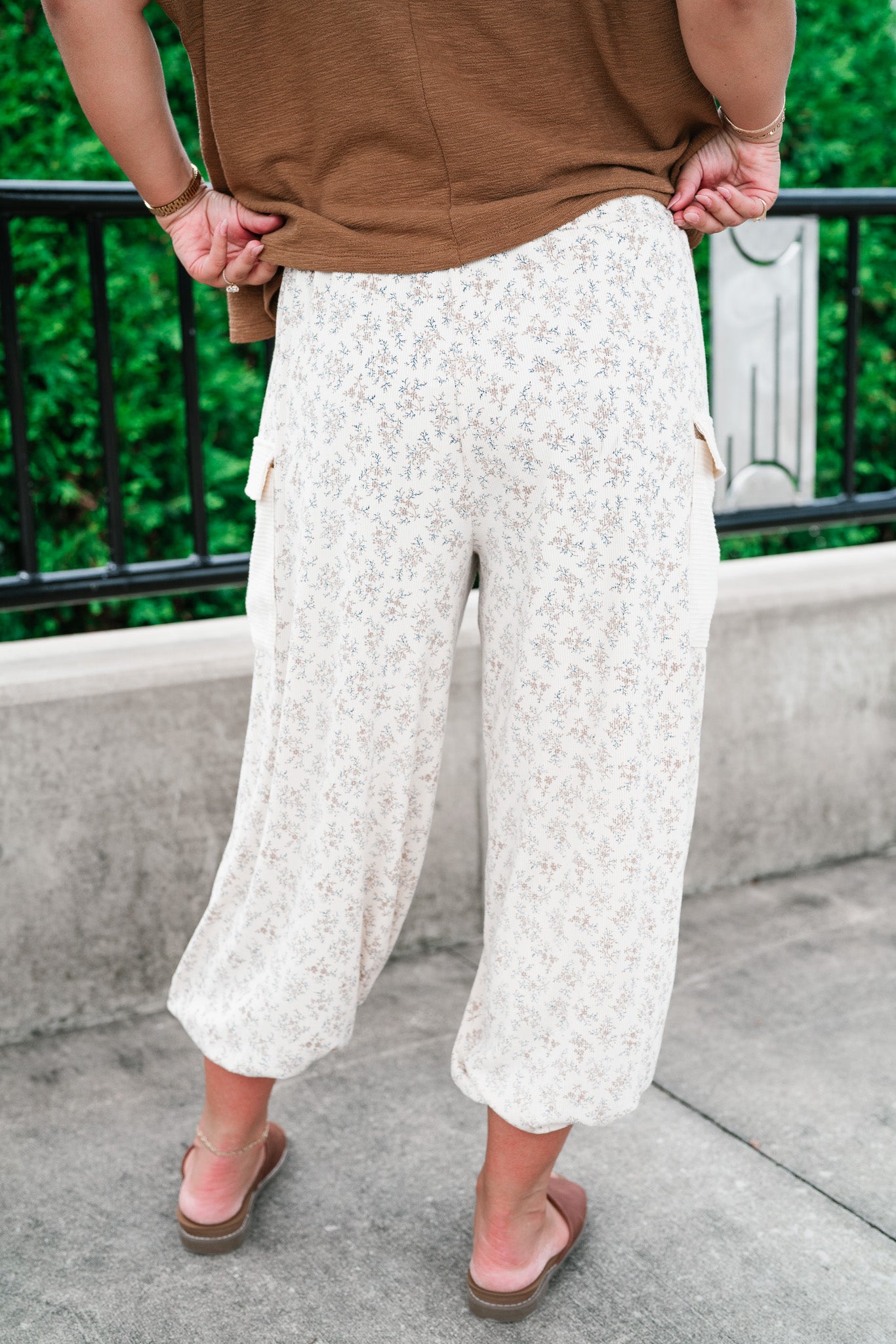 Summers End Dainty Floral Balloon Pant