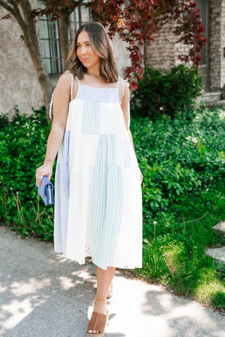 Promise Patchwork Midi Dress