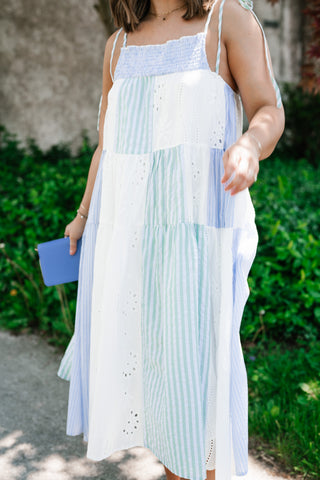 Promise Patchwork Midi Dress