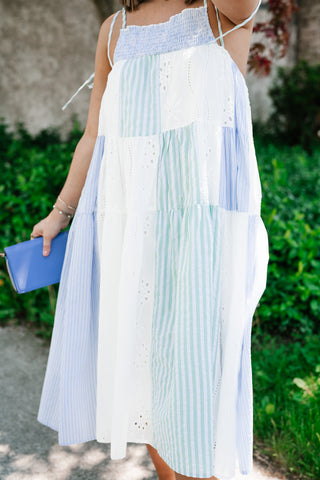 Promise Patchwork Midi Dress