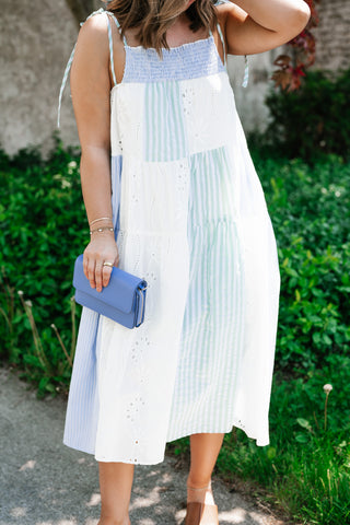 Promise Patchwork Midi Dress