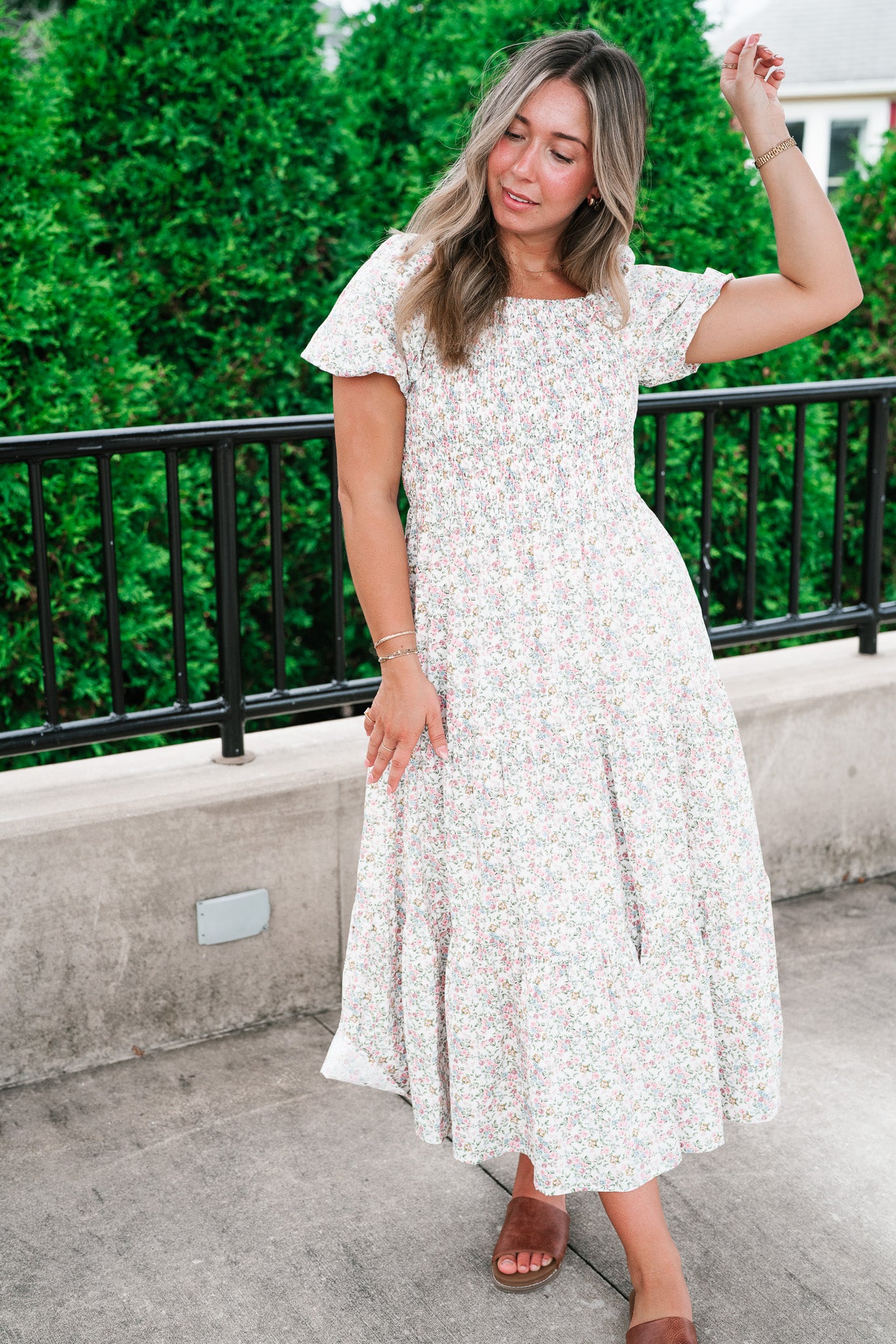 Wildflower Meadow Smocked Maxi Dress