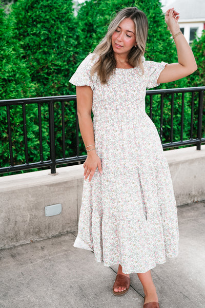 Wildflower Meadow Smocked Maxi Dress