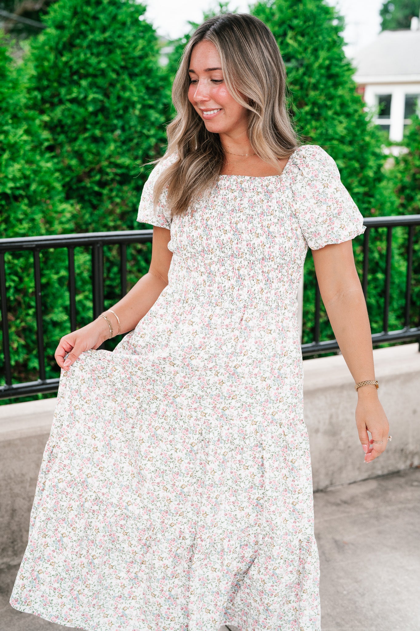 Wildflower Meadow Smocked Maxi Dress
