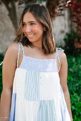 Promise Patchwork Midi Dress