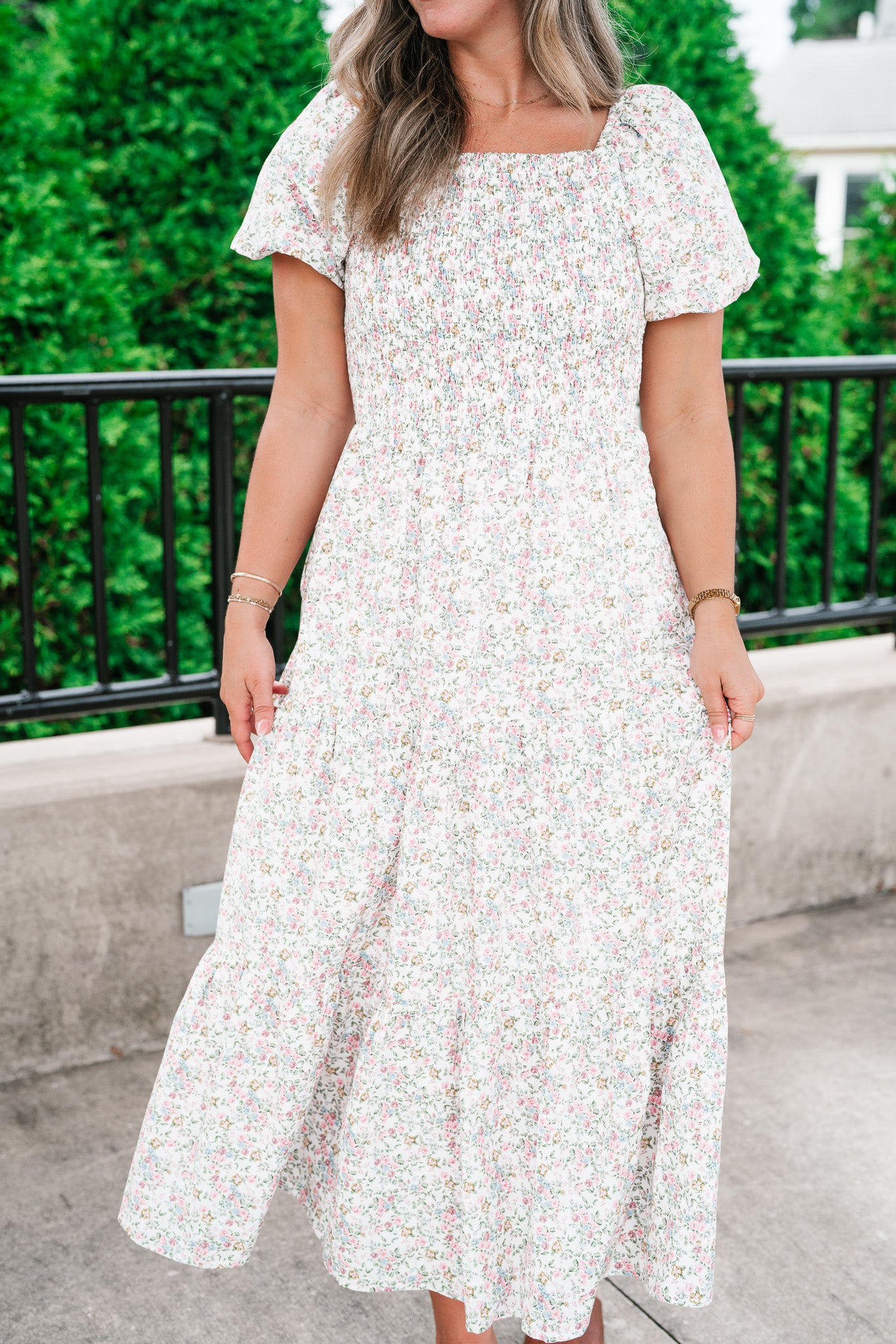 Wildflower Meadow Smocked Maxi Dress