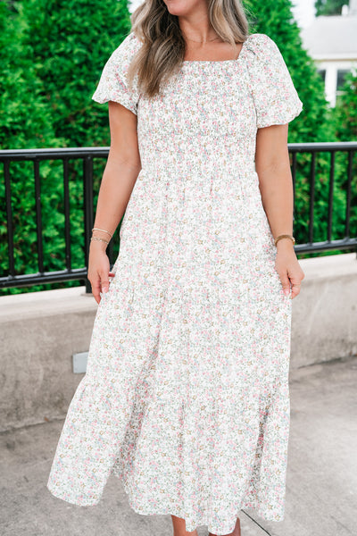 Wildflower Meadow Smocked Maxi Dress