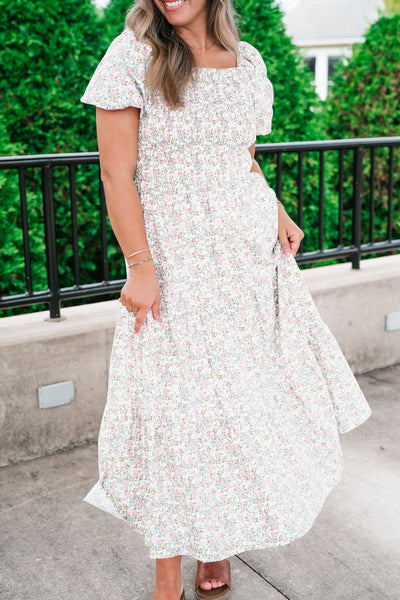 Wildflower Meadow Smocked Maxi Dress